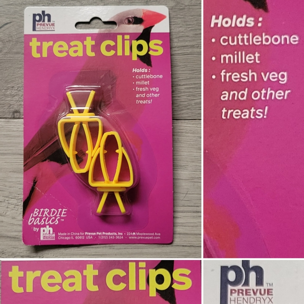 Birdie Basics Cuttlebone & Treat Clips